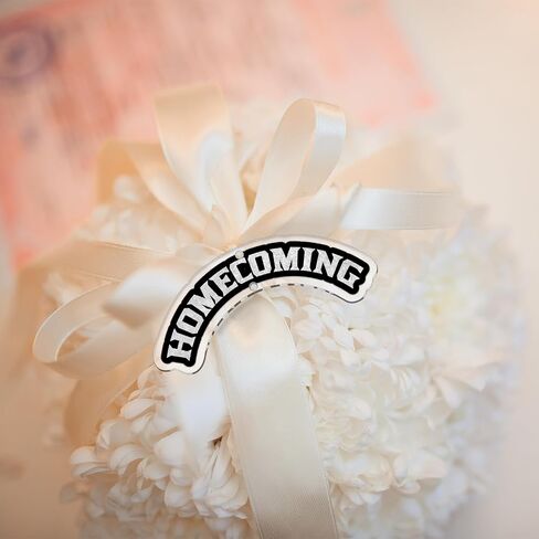 6 Pcs Arched Homecoming Mum Charm Acrylic Homecoming Mum Decorations Accessories DIY Supplies for Back To School Week Party Decor in Kuwait