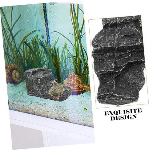 Totority Large Turtle Basking Platform Ample Resin Reptile Climbing Ramp for Aquatic Environments for Turtle Tanks and Landscape Decor in Saudi Arabia