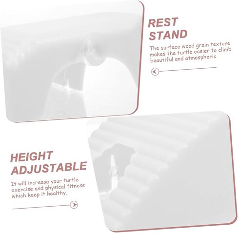 Merryhapapy Turtle Basking Platform Ramp reptile Stand للسلحفاة والحيوانات الأليفة المائية لحدائق السمك وغرف المعيشة سهلة التسلق وتخزين مريح in Kuwait