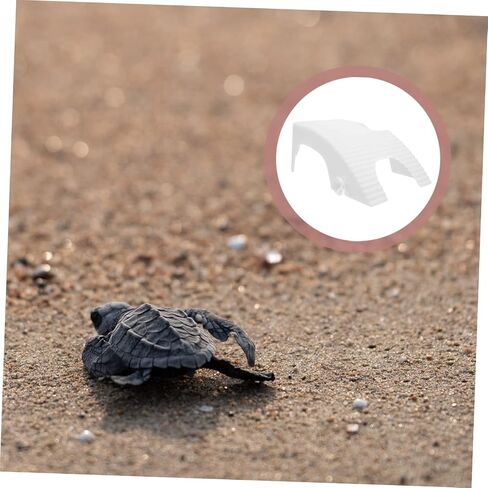 Merryhapapy Turtle Basking Platform Ramp reptile Stand للسلحفاة والحيوانات الأليفة المائية لحدائق السمك وغرف المعيشة سهلة التسلق وتخزين مريح in Kuwait