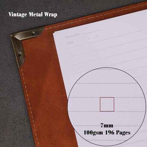 Tiefossi A5 Binder 6 Binder Notebook for Women Men ، Hardcover Pu Leather Journal ، Compass Vintage Journal ، College Proceds للمدرسة ، المخطط ، السفر ، العمل ، المنظم in Kuwait