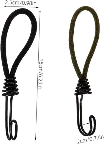 VICASKY 10Pcs Tent Elastic Rope Buckles Multi Functional Tent Hooks for Camping Accessories and Strong Load Capacity for Setup and Secure Fixing in Saudi Arabia