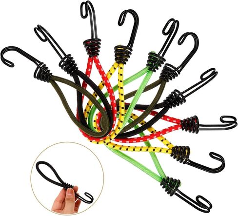VICASKY 10Pcs Tent Elastic Rope Buckles Multi Functional Tent Hooks for Camping Accessories and Strong Load Capacity for Setup and Secure Fixing in Saudi Arabia