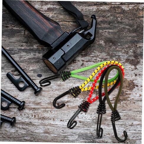VICASKY 10Pcs Tent Elastic Rope Buckles Multi Functional Tent Hooks for Camping Accessories and Strong Load Capacity for Setup and Secure Fixing in Saudi Arabia
