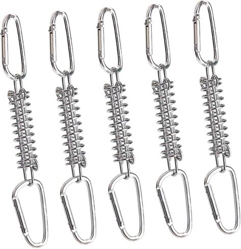 1Set Camping Spring Hook Buckle with Rings Heavy Duty Tent Rope Tensioners for Windproof Outdoor Use Durable and Resistant Buckles for Secure Canopy Setup in Saudi Arabia