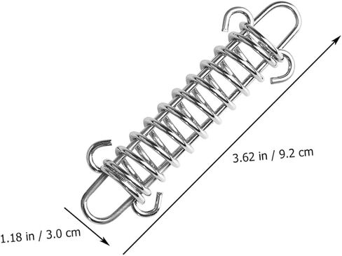 1Set Camping Spring Hook Buckle with Rings Heavy Duty Tent Rope Tensioners for Windproof Outdoor Use Durable and Resistant Buckles for Secure Canopy Setup in Saudi Arabia