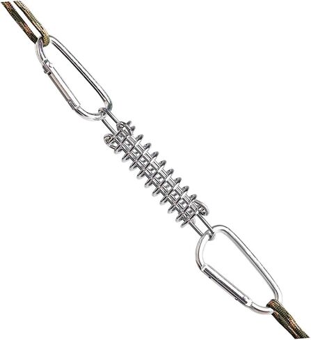 1Set Camping Spring Hook Buckle with Rings Heavy Duty Tent Rope Tensioners for Windproof Outdoor Use Durable and Resistant Buckles for Secure Canopy Setup in Saudi Arabia