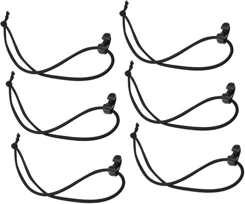BESTonZON 15Pcs Bungee Cord Clips Durable Elastic Strap Hook for Outdoor Camping Hiking and Mountaineering Securely Fastens Loose Straps and Cords Space Saving Design in Saudi Arabia