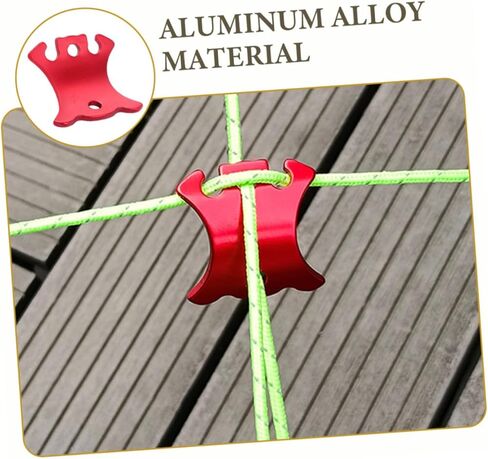 6Pcs Lightweight Rope Adjusters Portable Fasteners for Camping Tents Outdoor Use and Versatile Rope Tighteners in Kuwait
