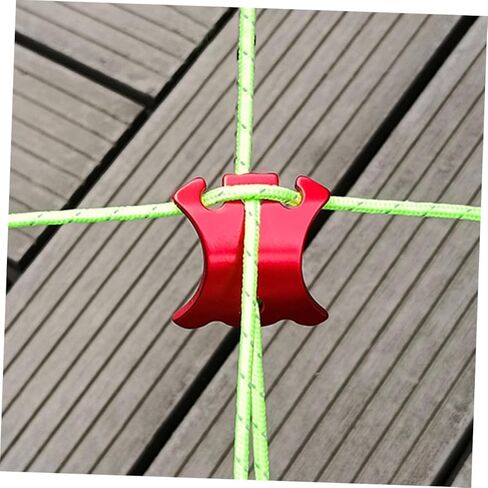 6Pcs Lightweight Rope Adjusters Portable Fasteners for Camping Tents Outdoor Use and Versatile Rope Tighteners in Kuwait
