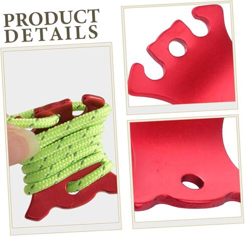 6Pcs Lightweight Rope Adjusters Portable Fasteners for Camping Tents Outdoor Use and Versatile Rope Tighteners in Kuwait