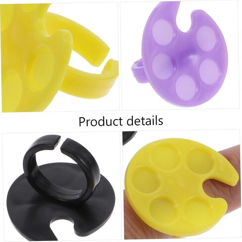 DECHOUS 10pcs فن الأظافر المصغرة خلط ألواح خلط ملونة طلاء الأظافر المحمولة ل DIY مانيكير والاستخدام التجميلي لمحبي فن الأظافر والمهنيين in Kuwait
