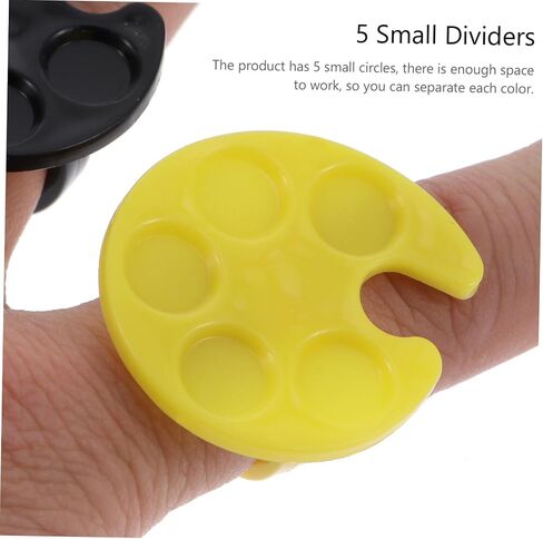 DECHOUS 10pcs فن الأظافر المصغرة خلط ألواح خلط ملونة طلاء الأظافر المحمولة ل DIY مانيكير والاستخدام التجميلي لمحبي فن الأظافر والمهنيين in Kuwait
