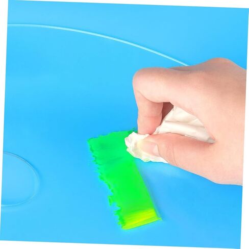 2pcs صينية الطلاء الأكريليك مجموعة DIY حامل الصباغ لخلط الألوان المائية خلط دائم من السهل تنظيف لوحة الطلاء مع ثقب الإبهام للفنانين والمنزل in Kuwait