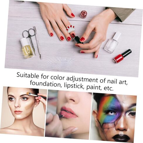 2Pcs Nail Art Color Mixing Tray Ring Nail Polish Holder for Blending Pigments Lipsticks More for Home Salon and Events Easy to Use Unique Design in Kuwait