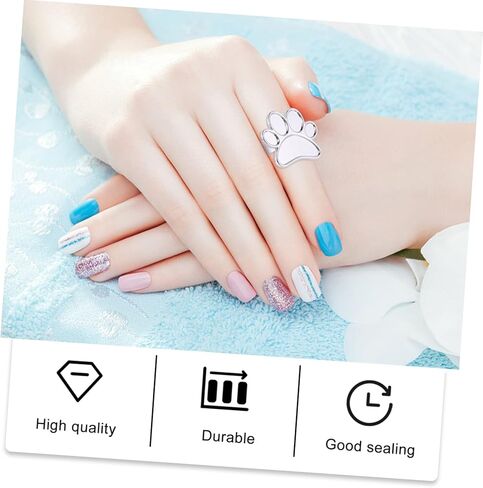 2Pcs Nail Art Color Mixing Tray Ring Nail Polish Holder for Blending Pigments Lipsticks More for Home Salon and Events Easy to Use Unique Design in Kuwait