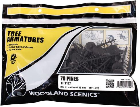 Woodland Scenics TR1124 Conifers Bendable Pack of 70 6-10 cm in Saudi Arabia