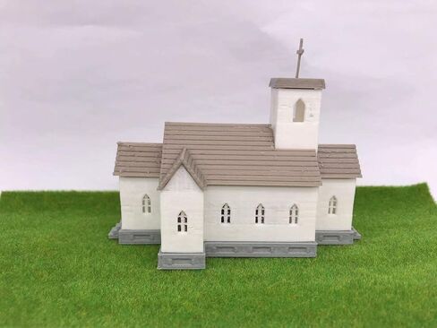 Railway Layout Scenery Country N Scale 1:150-160 Church Miniatures Model in Saudi Arabia