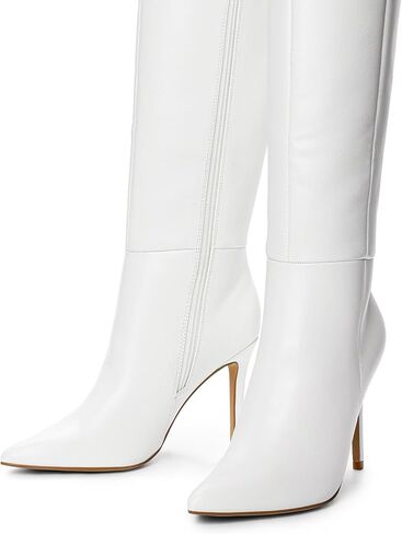 DREAM PAIRS Womens Pointed Stiletto Knee High Boots | 3.7-inch Stiletto Heel Sexy Pointed Toe Stiletto High Heel Boots, Fashion & Classic Dress Shoes in Saudi Arabia