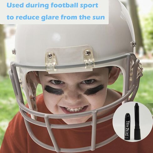 Generic 6 PCS Sports Eye Stick Football Stick Face Paint, Eye Black Stick For Baseball Football Softball Lacrosse Sports Accessories, Anti-Glare Eye Black For Adults Youth Body Lacrosse Hockey in Saudi Arabia