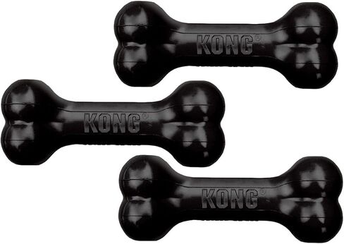 لعبة Kong Extreme Goodie Bone Dog - متوسطة ، أسود × 3 in Saudi Arabia