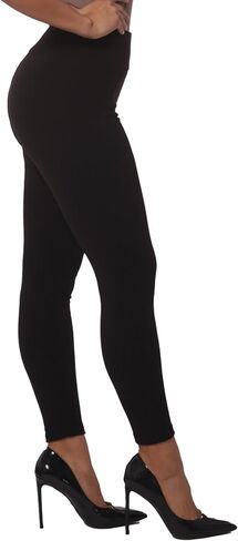 ShoSho Womens Winter High Waist Fleece Lined Leggings Warm Cozy Tights Yoga Pants in Kuwait
