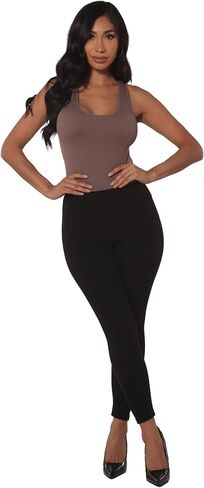 ShoSho Womens Winter High Waist Fleece Lined Leggings Warm Cozy Tights Yoga Pants in Kuwait