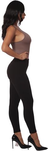 ShoSho Womens Winter High Waist Fleece Lined Leggings Warm Cozy Tights Yoga Pants in Kuwait