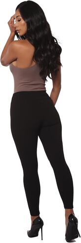 ShoSho Womens Winter High Waist Fleece Lined Leggings Warm Cozy Tights Yoga Pants in Kuwait