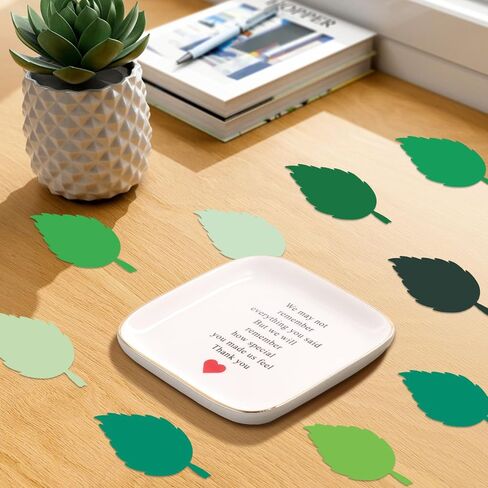 200Pcs Green Leaf Cardboard Decoration in Eight Colors, Bright Colors Leaf Stickers Spring Summer Bulletin Board Tree, DIY Crafts Suitable for Classroom Decoration in Saudi Arabia