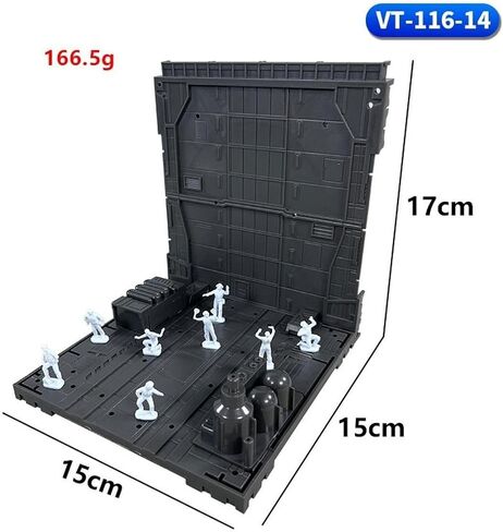 Garage Battle Base Action Action Action Display Display Universal Fit Accessore Figures Stand Backdrop لأرقام النموذج ، النمط E. in Saudi Arabia
