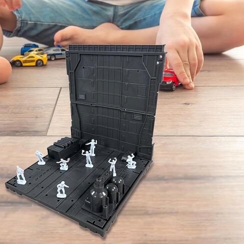 Garage Battle Base Action Action Action Display Display Universal Fit Accessore Figures Stand Backdrop لأرقام النموذج ، النمط E. in Saudi Arabia