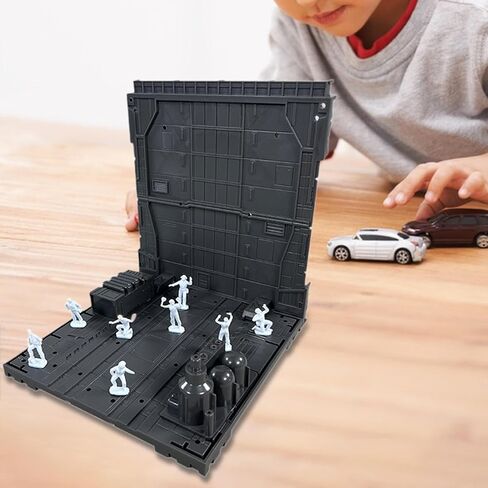 Garage Battle Base Action Action Action Display Display Universal Fit Accessore Figures Stand Backdrop لأرقام النموذج ، النمط E. in Saudi Arabia