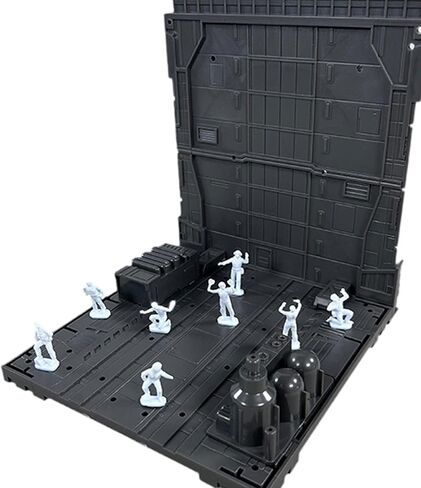 Garage Battle Base Action Action Action Display Display Universal Fit Accessore Figures Stand Backdrop لأرقام النموذج ، النمط E. in Saudi Arabia