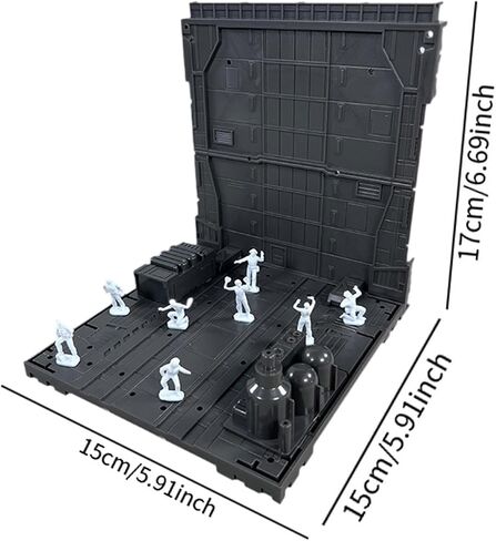 Garage Battle Base Action Action Action Display Display Universal Fit Accessore Figures Stand Backdrop لأرقام النموذج ، النمط E. in Saudi Arabia