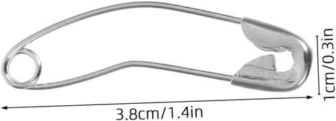 Gadpiparty 100pcs Quilting Sewing Supplies Curved Basting Pins Bent Safety Pins for Crafting Metal Nickel-Plated in Saudi Arabia
