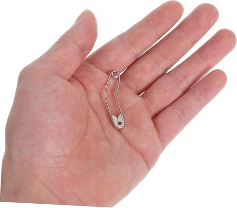 Gadpiparty 100pcs Quilting Sewing Supplies Curved Basting Pins Bent Safety Pins for Crafting Metal Nickel-Plated in Saudi Arabia