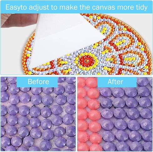 Dopenspi 6pcs أداة محاذاة من Diamond-Paint مع 3 ألوان ، أدوات إصلاح فنون الماس الماس. in Kuwait