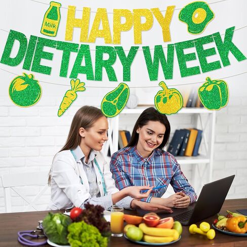لافتة الأسبوع السعيد في الأسبوع - لا يوجد DIY Glitter Week Week Decorations Decorities Giftary Hompts in Kuwait