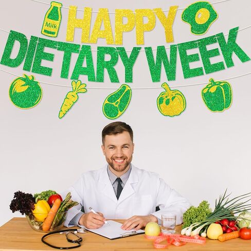 لافتة الأسبوع السعيد في الأسبوع - لا يوجد DIY Glitter Week Week Decorations Decorities Giftary Hompts in Kuwait