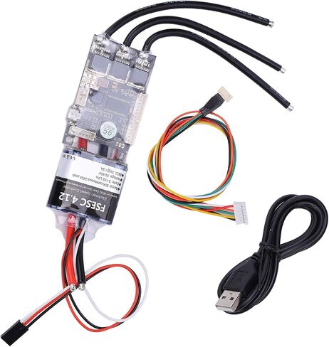 ESC V4.12 50A التحكم في سرعة الكهرباء عالية التيار لتحويل لوح التزلج الكهربائي DIY ، متوافق مع برنامج VESC in Kuwait