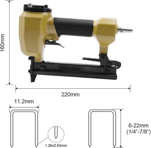 Professional Pneumatic Upholstery Stapler 20Ga Air Stapler 1022J Pneumatic Nail Gun in Saudi Arabia