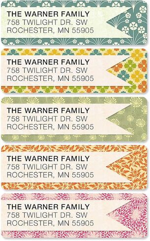 Cute Kittens Rolled Personalized Return Address Mailing Labels with Dispenser, Set of 250, 5 Designs, Small ¾ x 2½ Inch Size, Custom Self-Adhesive Sticker Roll, by Colorful Images in Saudi Arabia