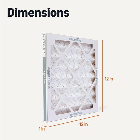 Amazon Basics Merv 8 AC Furnace Air Filter - 12'' x 12'' x 1'', 6-Pack in Saudi Arabia