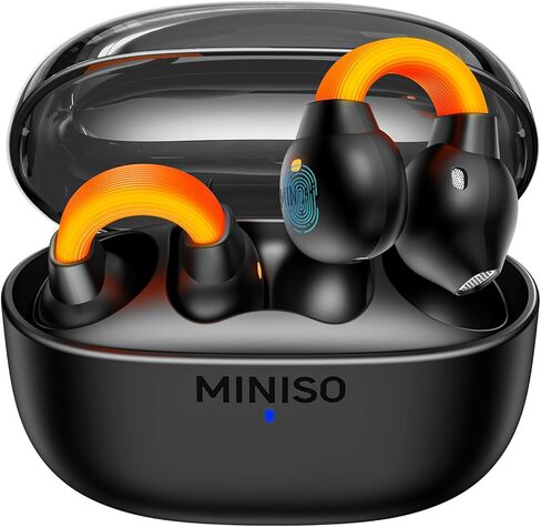 Miniso MS191 AI ترجمة أذن في الوقت الفعلي ، 3 في 1 Language Translator سماعات أذن مفتوحة مقطع أذن لدعم سماعات الرأس لدعم 135 لغة جهاز الترجمة لتعلم أعمال السفر in Saudi Arabia