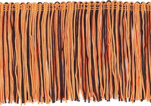 Trims By The Yard 4" Multicolor Chainette Fringe Trim, Polyester-Made Decorative Fringe Trim, for Costumes, Home Decor, and Party Decorations, Durable Fringes, 5-Yard Cut, Red/White/Blue in Saudi Arabia