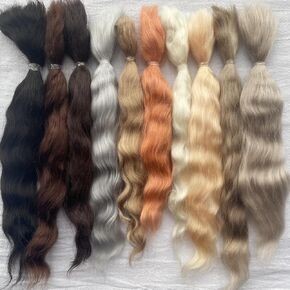 Generic Mohair for Making Doll Wig,Curly Hair Mohair DIY for Doll Hair Handmade Replacement Wig,DIY Craft Materials (A7-10g) in Kuwait