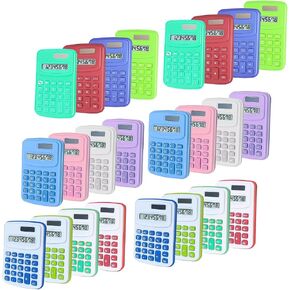Basic Calculator 8 Digit Silicone Button Desktop Calculator (4 Colors, Set of 8) in Kuwait