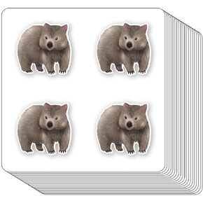Wombat Animal Stickers 1in for Scrapbooking, Arts, Craft, Kids DIY, Calendars Journals 80-Pack in Saudi Arabia