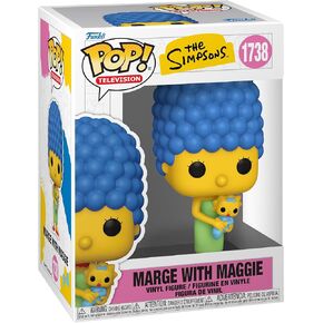 فونكو بوب! التلفزيون: The Simpsons - Marge with Maggie - Finyl Figure - فكرة الهدية - البضائع الرسمية - ألعاب للأطفال والكبار - عشاق التلفزيون - نموذج نموذج لهواة الجمع والعرض in Kuwait